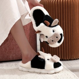 Cow Print Slippers