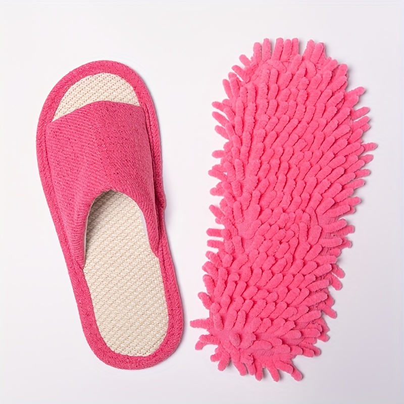 fashion cleaning rubber floor slippers casual open toe solid color woven slippers funny indoor shoes details 2