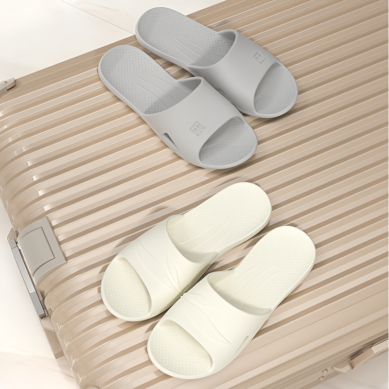 solid color slides casual slip on soft sole pillow slides lightweight bathroom home slides details 1