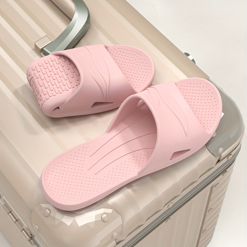 solid color slides casual slip on soft sole pillow slides lightweight bathroom home slides details 5