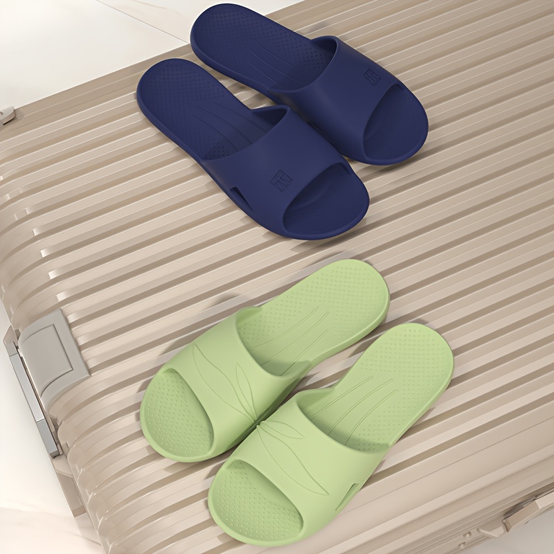 solid color slides casual slip on soft sole pillow slides lightweight bathroom home slides details 10