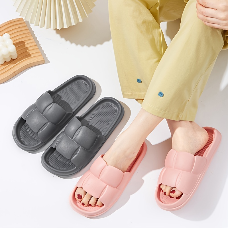 slippers eva material indoor and outdoor bathroom anti skid soft bottom silent quick drying slippers details 8